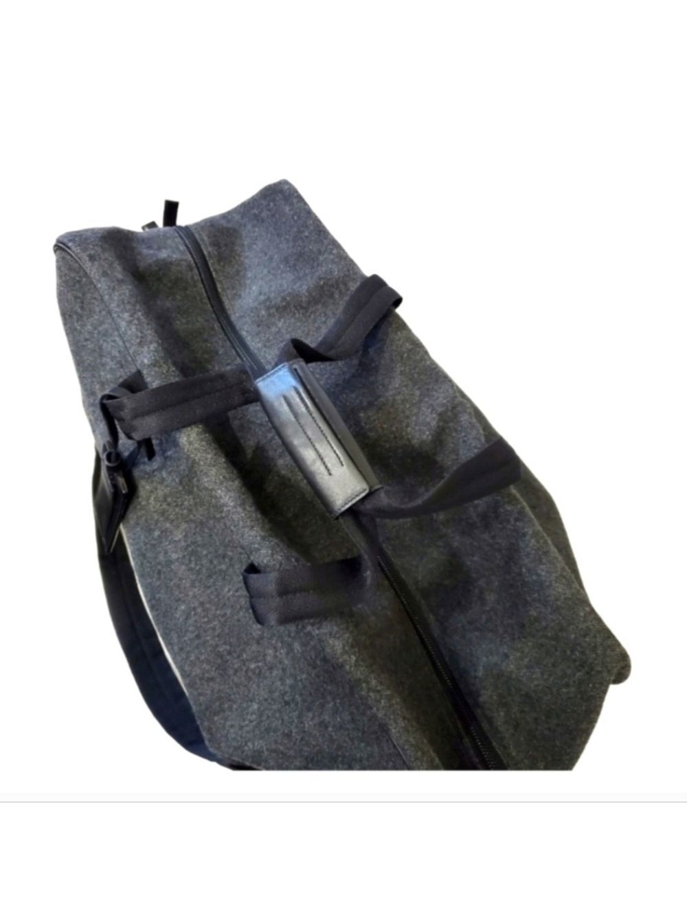 PRADA Wool Large Travel Gym Bag